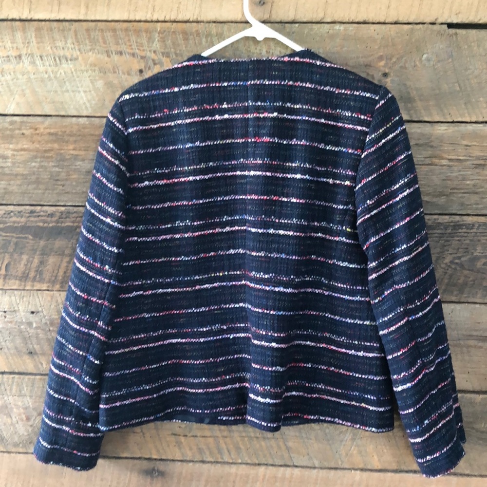Talbots Navy/Multicolor Jacket - Picture 3 of 5